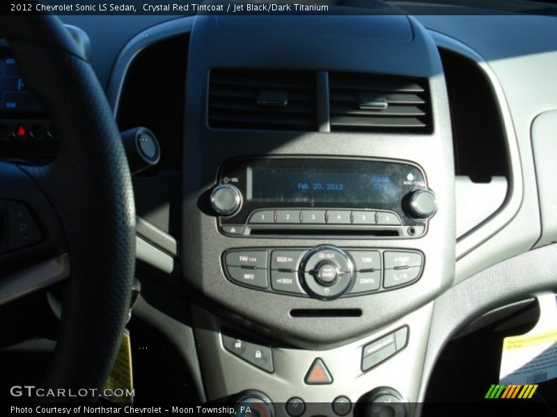 Crystal Red Tintcoat / Jet Black/Dark Titanium 2012 Chevrolet Sonic LS Sedan