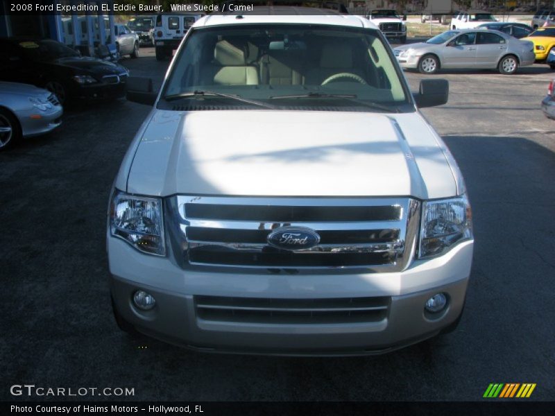 White Suede / Camel 2008 Ford Expedition EL Eddie Bauer