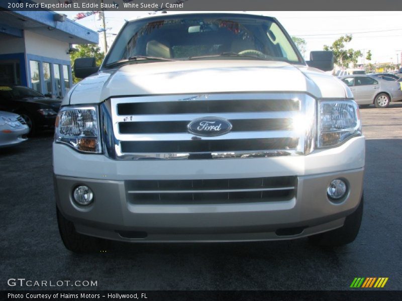 White Suede / Camel 2008 Ford Expedition EL Eddie Bauer