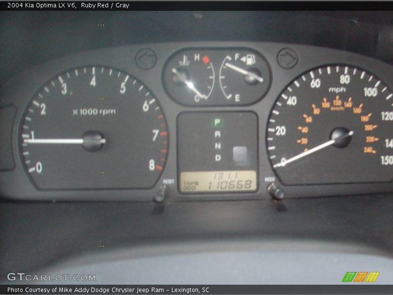 Ruby Red / Gray 2004 Kia Optima LX V6