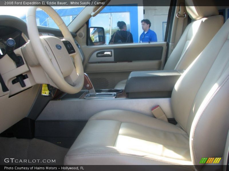 White Suede / Camel 2008 Ford Expedition EL Eddie Bauer
