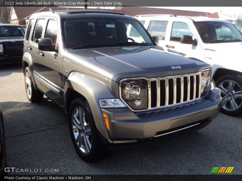Mineral Gray Metallic / Dark Slate Gray 2012 Jeep Liberty Jet 4x4