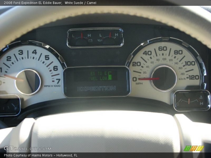 White Suede / Camel 2008 Ford Expedition EL Eddie Bauer