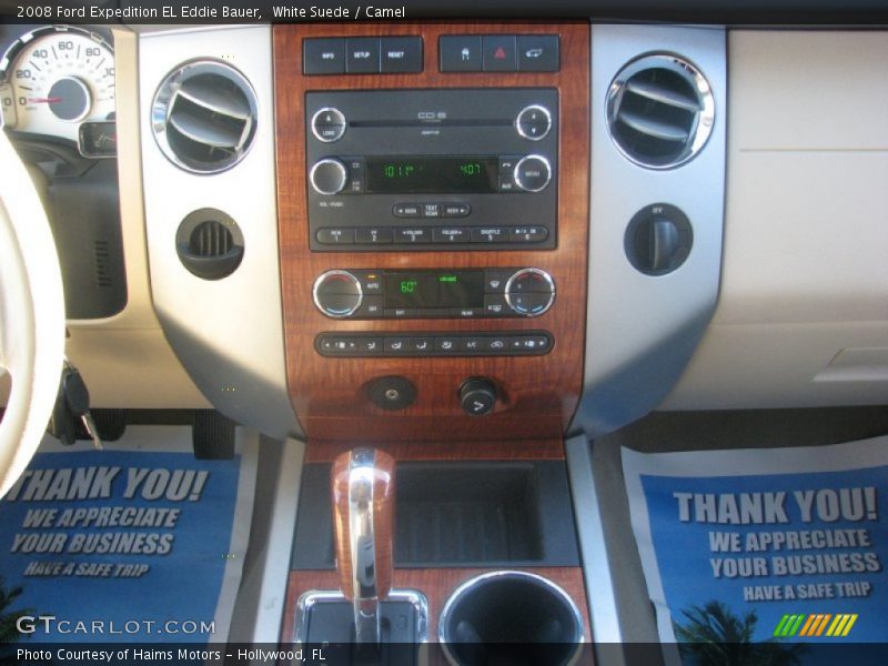 White Suede / Camel 2008 Ford Expedition EL Eddie Bauer