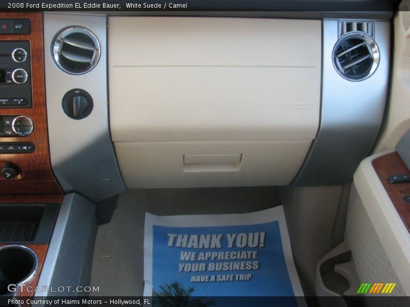 White Suede / Camel 2008 Ford Expedition EL Eddie Bauer