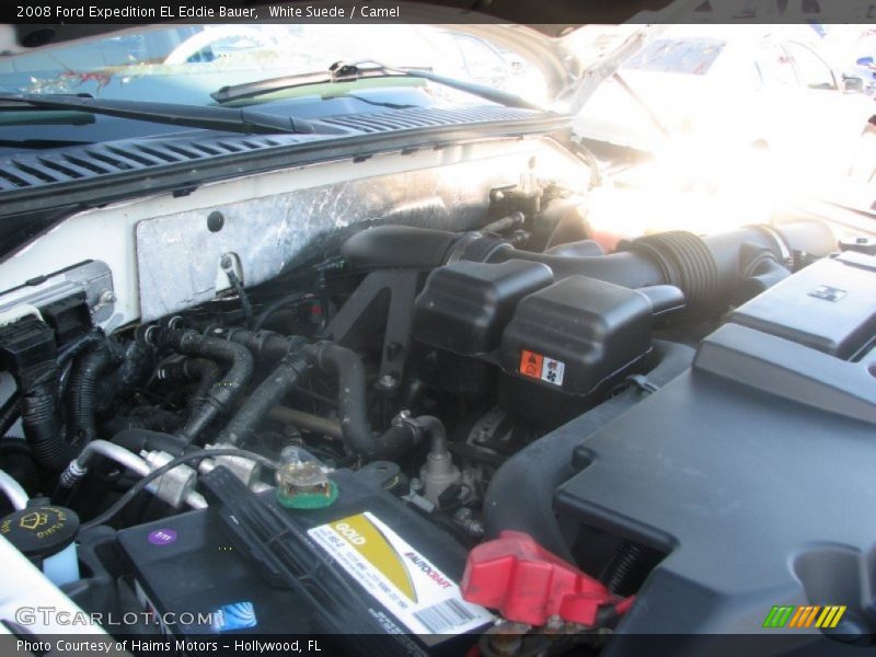 White Suede / Camel 2008 Ford Expedition EL Eddie Bauer