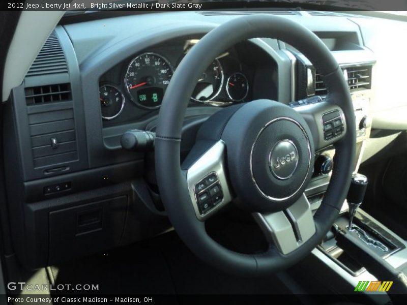 Bright Silver Metallic / Dark Slate Gray 2012 Jeep Liberty Jet 4x4