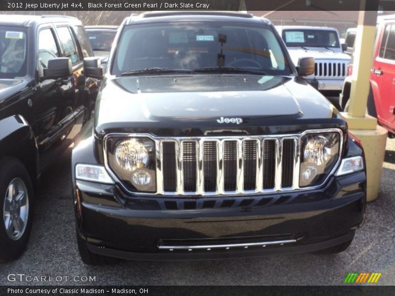Black Forest Green Pearl / Dark Slate Gray 2012 Jeep Liberty Jet 4x4