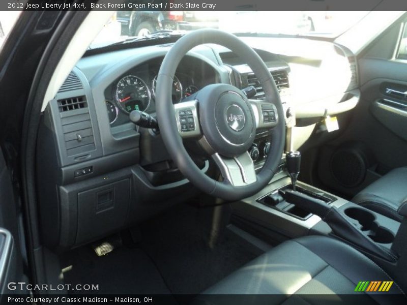 Black Forest Green Pearl / Dark Slate Gray 2012 Jeep Liberty Jet 4x4