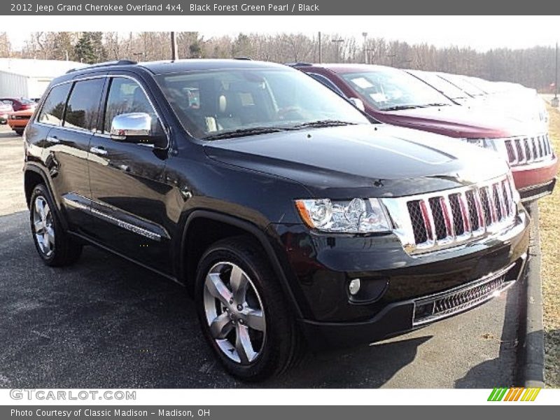 Black Forest Green Pearl / Black 2012 Jeep Grand Cherokee Overland 4x4