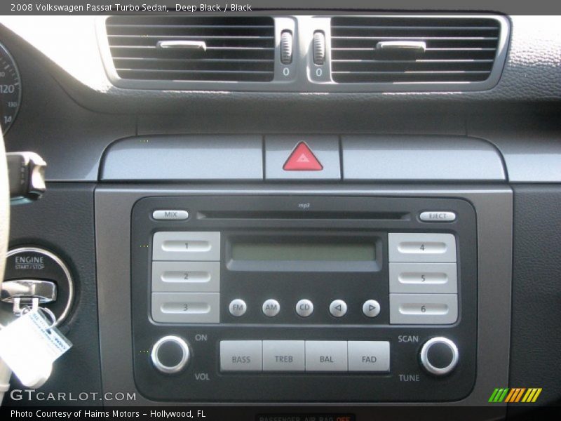 Deep Black / Black 2008 Volkswagen Passat Turbo Sedan