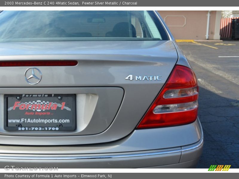 Pewter Silver Metallic / Charcoal 2003 Mercedes-Benz C 240 4Matic Sedan