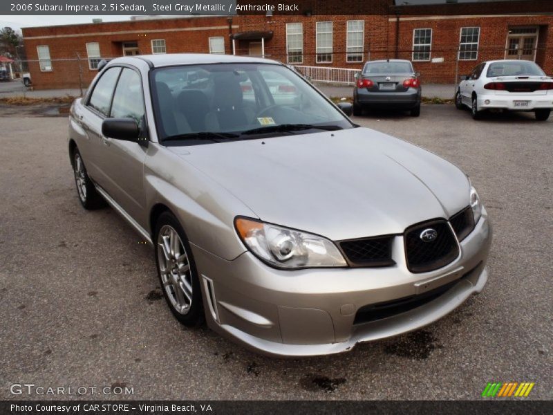 Steel Gray Metallic / Anthracite Black 2006 Subaru Impreza 2.5i Sedan