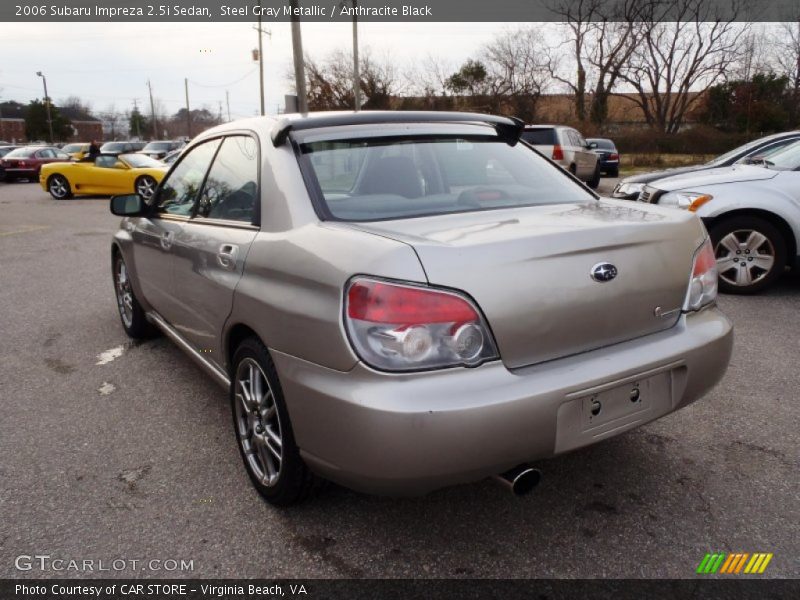 Steel Gray Metallic / Anthracite Black 2006 Subaru Impreza 2.5i Sedan
