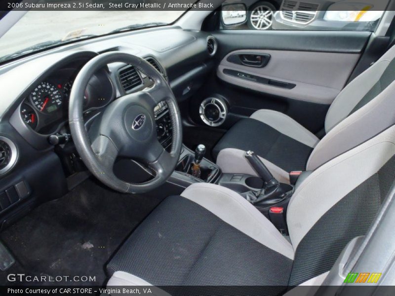 Steel Gray Metallic / Anthracite Black 2006 Subaru Impreza 2.5i Sedan