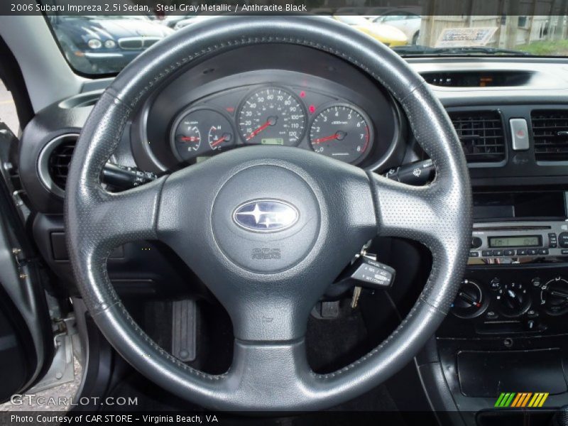 Steel Gray Metallic / Anthracite Black 2006 Subaru Impreza 2.5i Sedan
