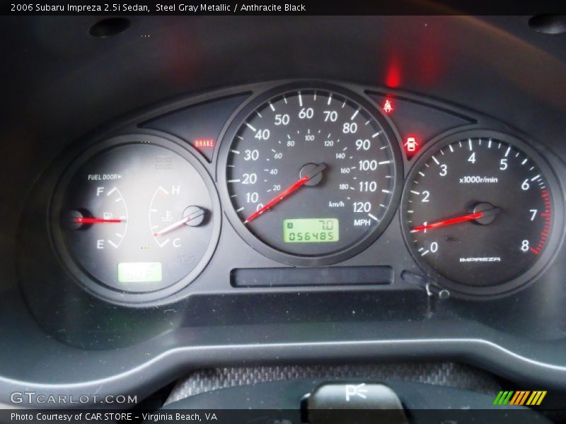 Steel Gray Metallic / Anthracite Black 2006 Subaru Impreza 2.5i Sedan