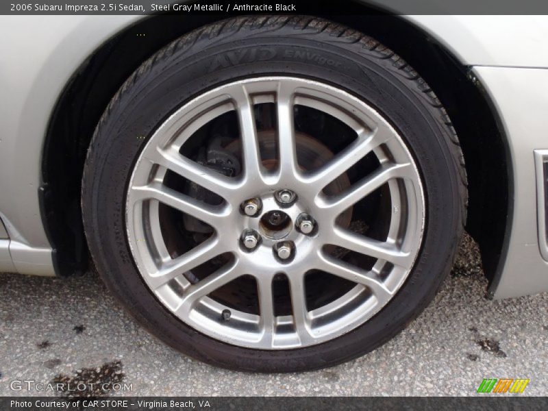 Steel Gray Metallic / Anthracite Black 2006 Subaru Impreza 2.5i Sedan