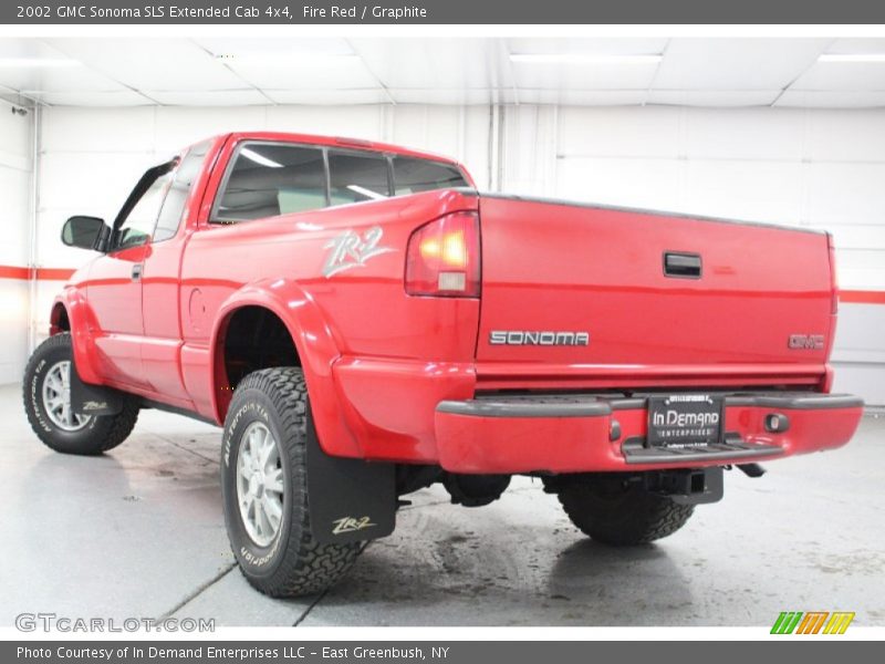 Fire Red / Graphite 2002 GMC Sonoma SLS Extended Cab 4x4
