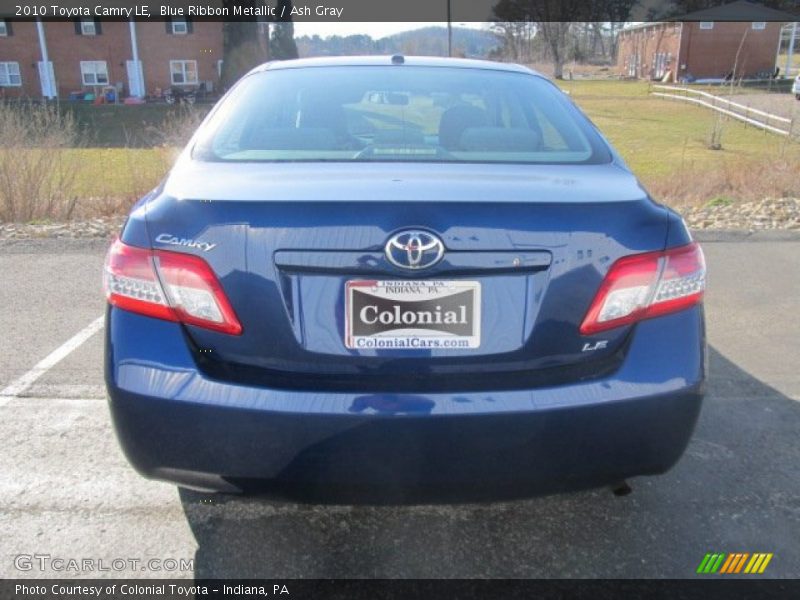 Blue Ribbon Metallic / Ash Gray 2010 Toyota Camry LE