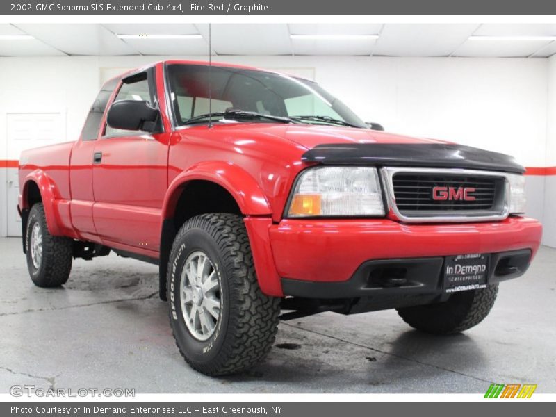 Fire Red / Graphite 2002 GMC Sonoma SLS Extended Cab 4x4
