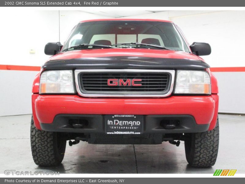 Fire Red / Graphite 2002 GMC Sonoma SLS Extended Cab 4x4