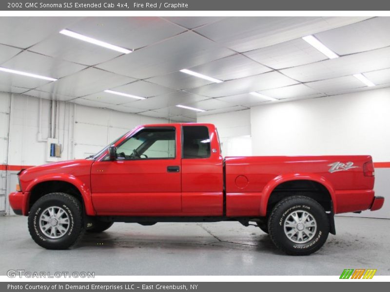 Fire Red / Graphite 2002 GMC Sonoma SLS Extended Cab 4x4