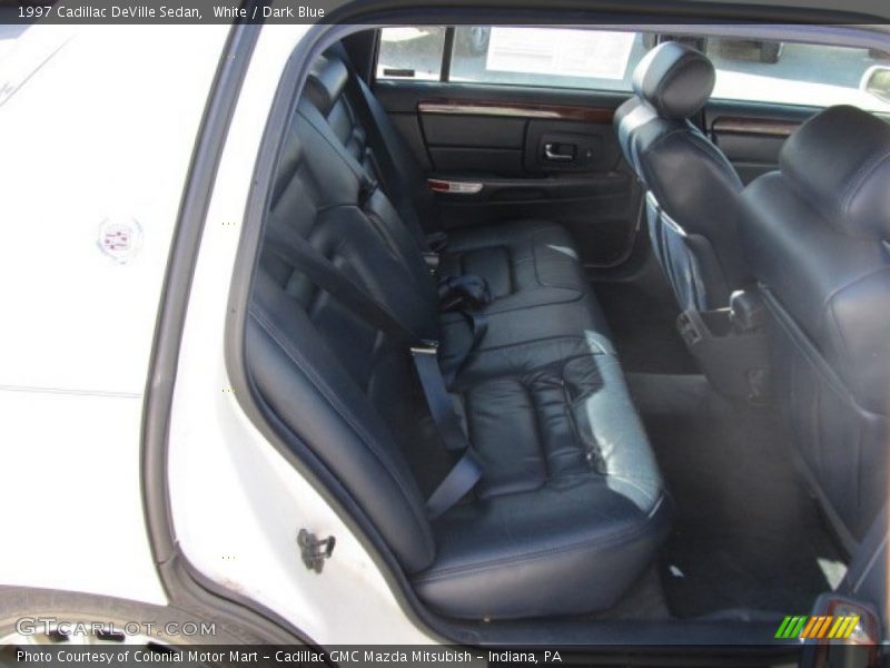 White / Dark Blue 1997 Cadillac DeVille Sedan