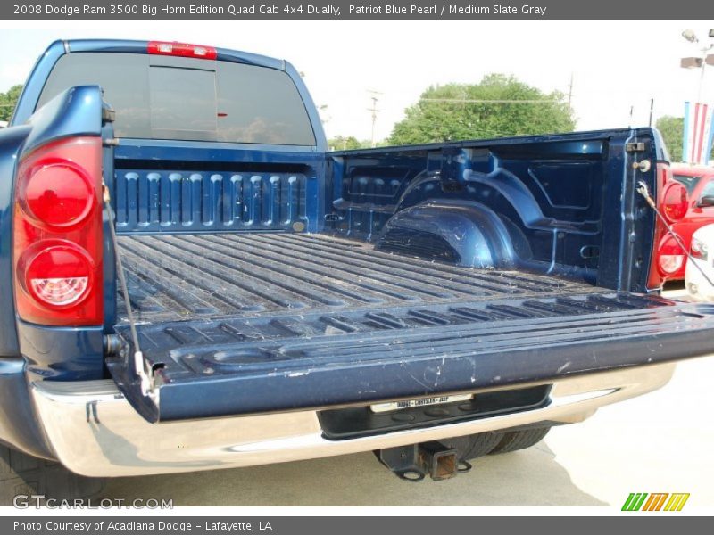 Patriot Blue Pearl / Medium Slate Gray 2008 Dodge Ram 3500 Big Horn Edition Quad Cab 4x4 Dually
