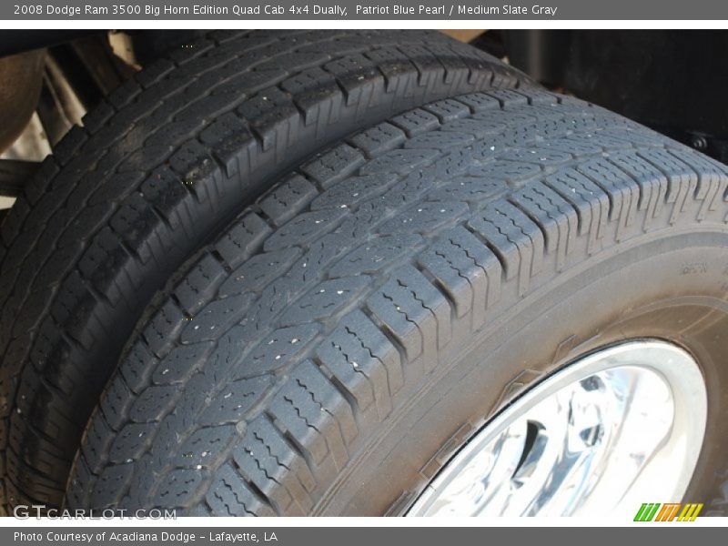 Patriot Blue Pearl / Medium Slate Gray 2008 Dodge Ram 3500 Big Horn Edition Quad Cab 4x4 Dually
