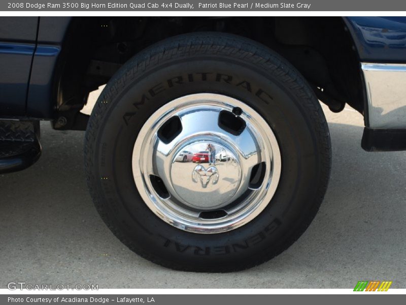 Patriot Blue Pearl / Medium Slate Gray 2008 Dodge Ram 3500 Big Horn Edition Quad Cab 4x4 Dually