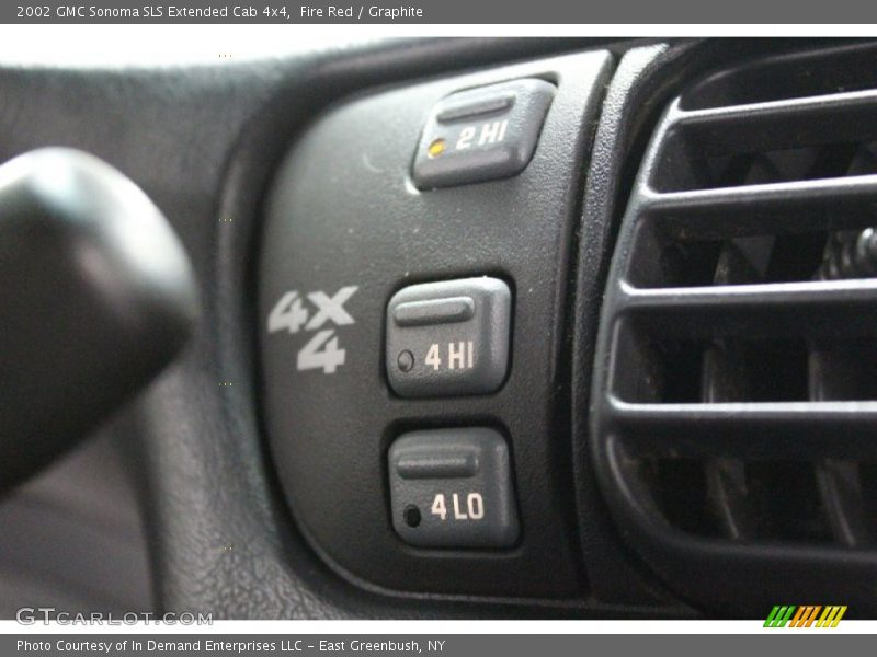 Fire Red / Graphite 2002 GMC Sonoma SLS Extended Cab 4x4