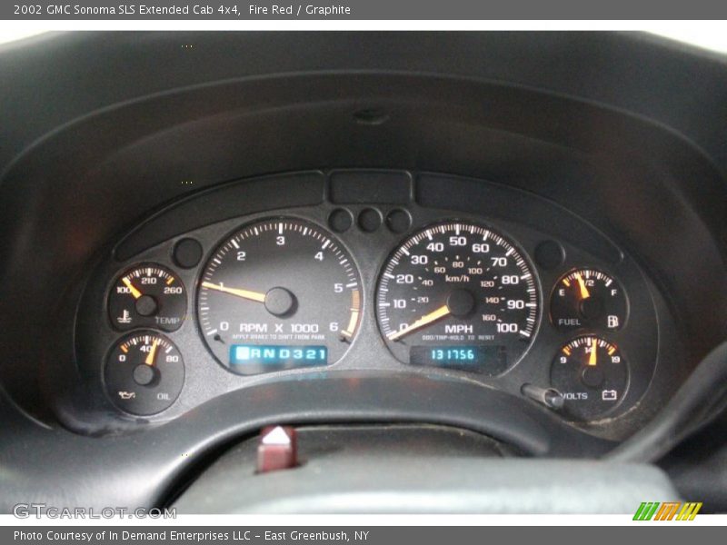 Fire Red / Graphite 2002 GMC Sonoma SLS Extended Cab 4x4