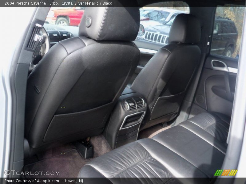 Crystal Silver Metallic / Black 2004 Porsche Cayenne Turbo