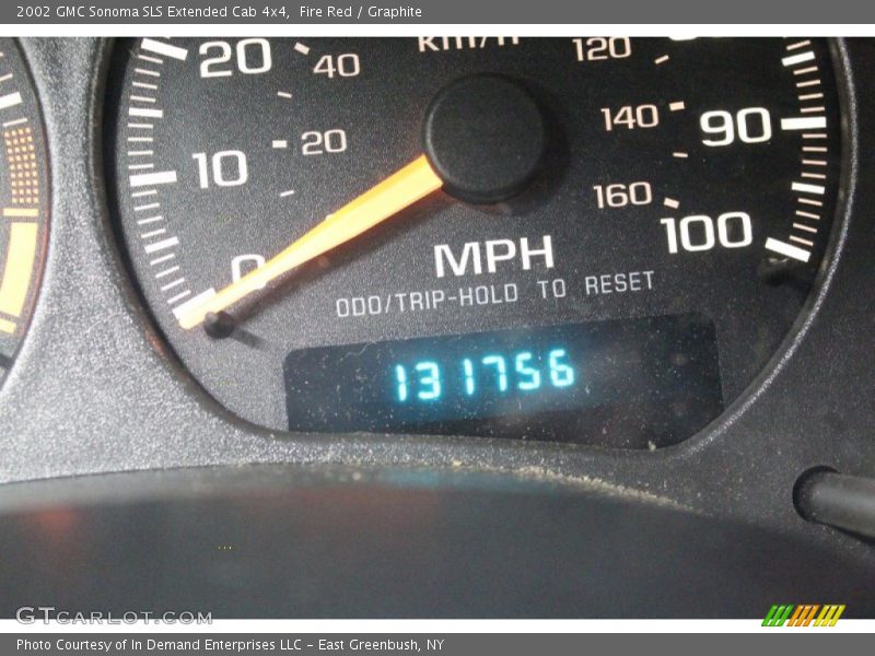 Fire Red / Graphite 2002 GMC Sonoma SLS Extended Cab 4x4