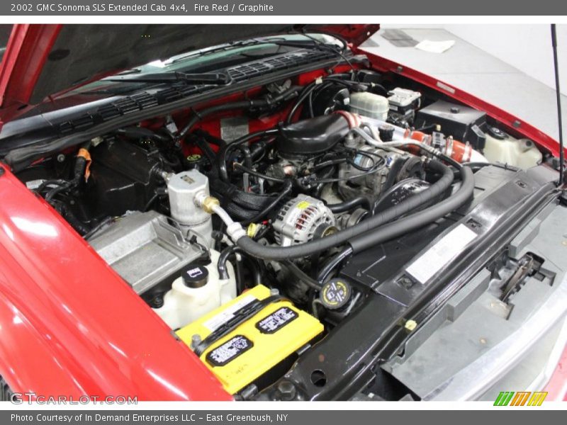 Fire Red / Graphite 2002 GMC Sonoma SLS Extended Cab 4x4