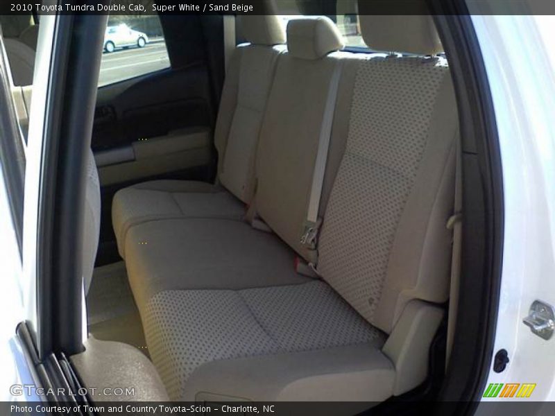 Super White / Sand Beige 2010 Toyota Tundra Double Cab