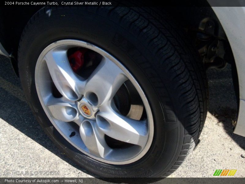 Crystal Silver Metallic / Black 2004 Porsche Cayenne Turbo