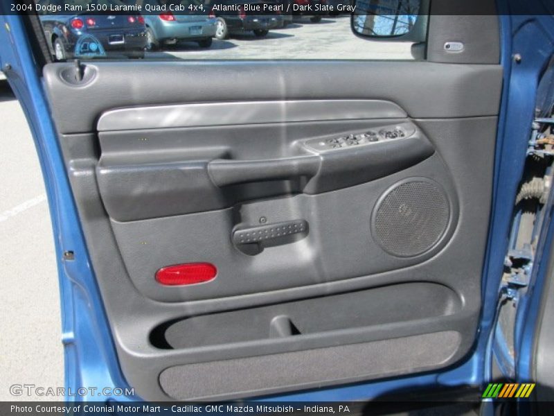 Atlantic Blue Pearl / Dark Slate Gray 2004 Dodge Ram 1500 Laramie Quad Cab 4x4