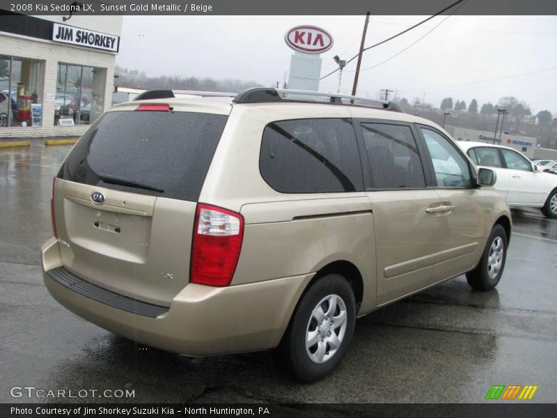 Sunset Gold Metallic / Beige 2008 Kia Sedona LX
