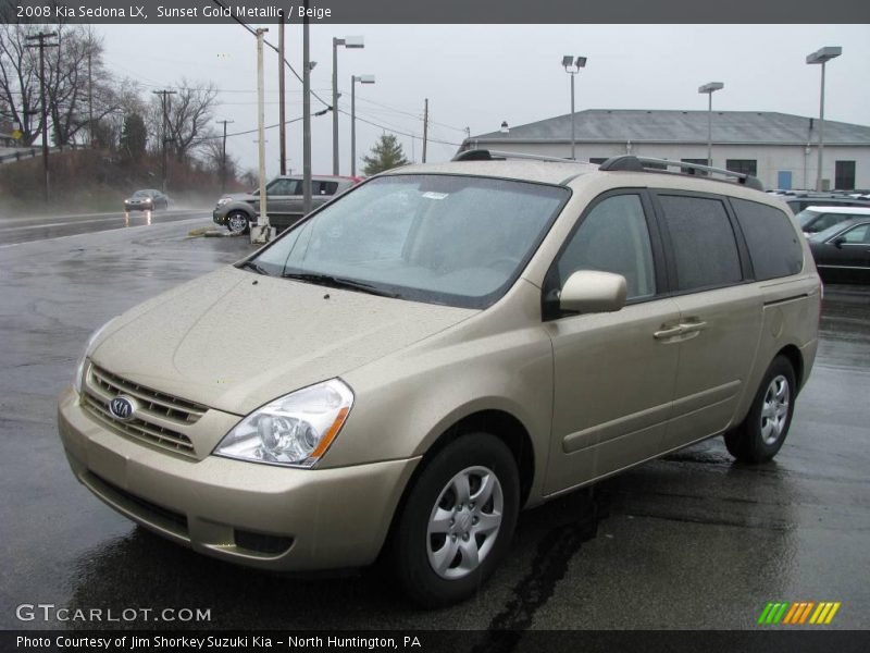 Sunset Gold Metallic / Beige 2008 Kia Sedona LX