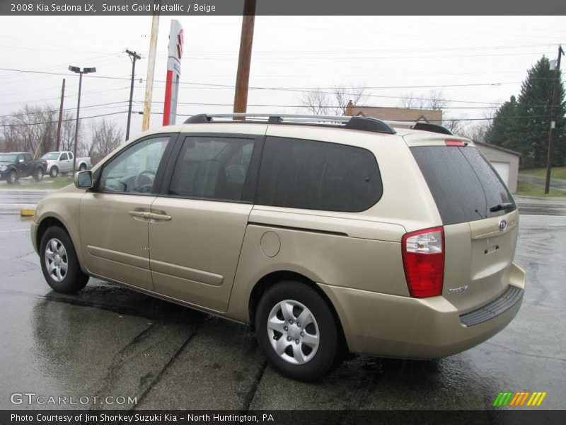 Sunset Gold Metallic / Beige 2008 Kia Sedona LX