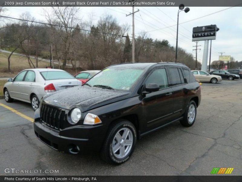 Brilliant Black Crystal Pearl / Dark Slate Gray/Medium Slate Gray 2009 Jeep Compass Sport 4x4