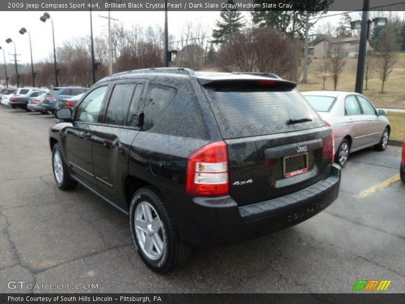 Brilliant Black Crystal Pearl / Dark Slate Gray/Medium Slate Gray 2009 Jeep Compass Sport 4x4