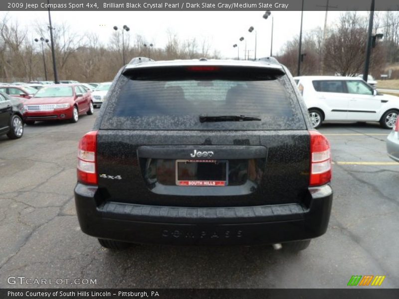 Brilliant Black Crystal Pearl / Dark Slate Gray/Medium Slate Gray 2009 Jeep Compass Sport 4x4