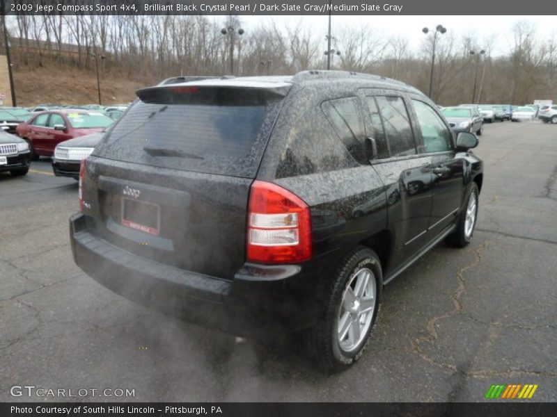 Brilliant Black Crystal Pearl / Dark Slate Gray/Medium Slate Gray 2009 Jeep Compass Sport 4x4