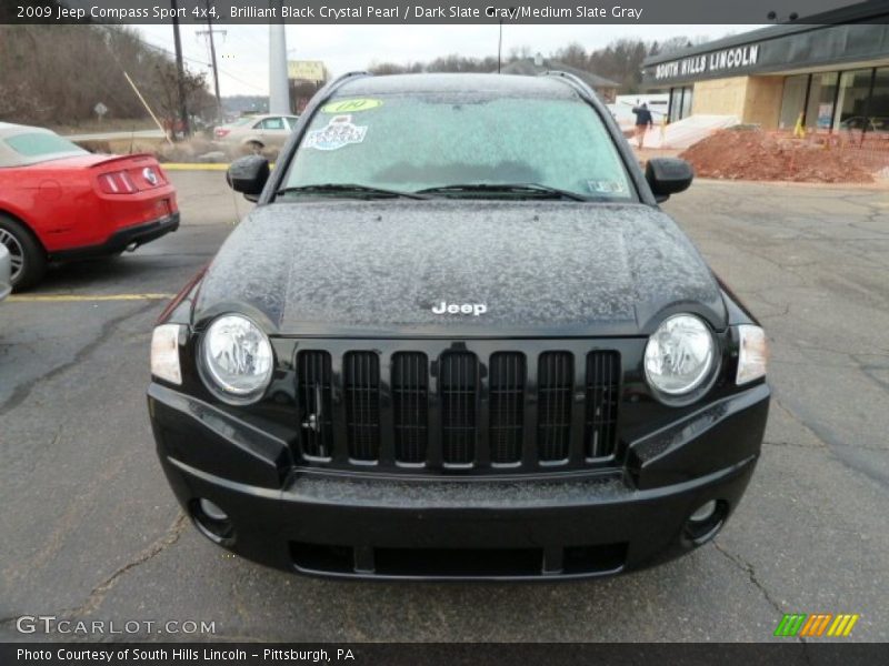 Brilliant Black Crystal Pearl / Dark Slate Gray/Medium Slate Gray 2009 Jeep Compass Sport 4x4