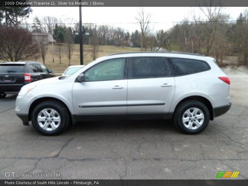 Silver Ice Metallic / Ebony 2009 Chevrolet Traverse LS