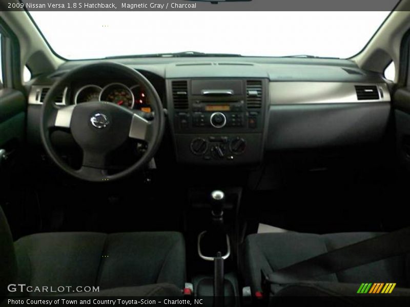 Magnetic Gray / Charcoal 2009 Nissan Versa 1.8 S Hatchback