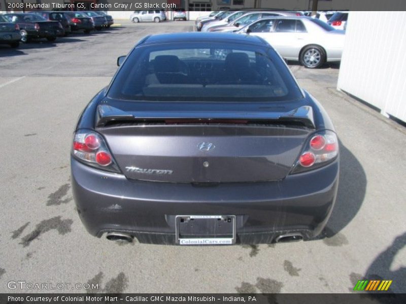 Carbon Gray / GS Black Cloth 2008 Hyundai Tiburon GS